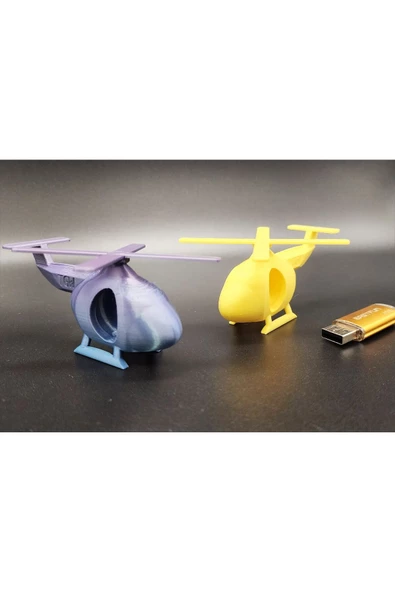 2'li Hareketli Pervaneli Oyuncak Helikopter 10 Cm