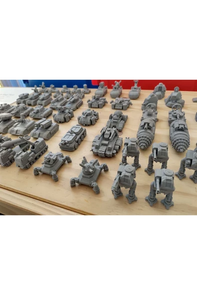 10 Parça Detaylı Panzer Savaş Tankları 7 Cm