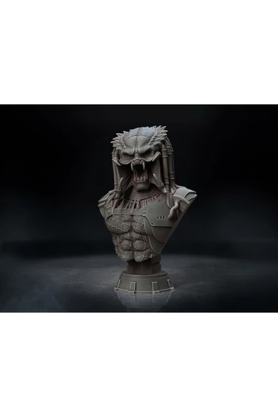 Detaylı Predator Av Büstü 24 cm