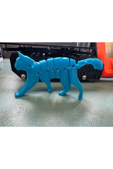 Hareketli Esnek Kedi Süsü 7 Cm - 1
