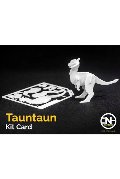 Tauntaun Kiti Kartı Plastik Demonte Oyuncak Süs Plastik Beyaz