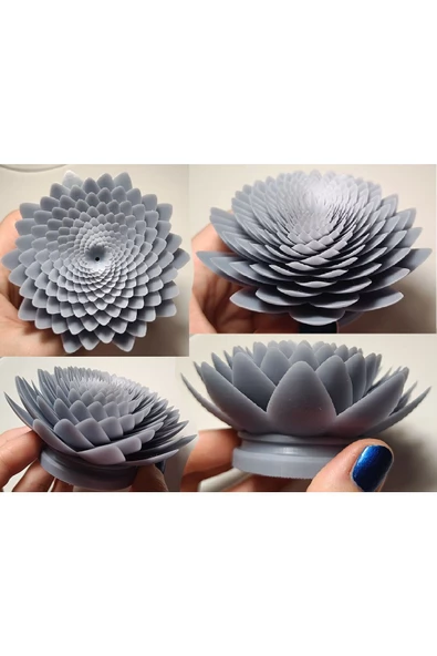 Farklı Ve Kaliteli Hareketli Lotus Çiçeği Heykeli 10 Cm