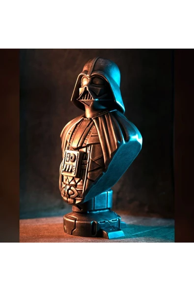 Detaylı Karanlık Savaşçı Darth Vader Büstü 21 cm