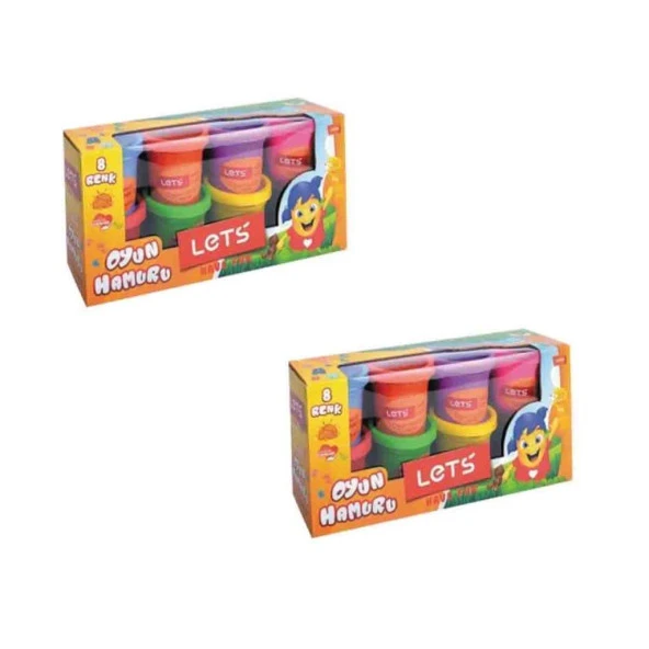 Lets Oyun Hamuru 8 Renk 448 Gr L8358 2 Adet ürün görseli