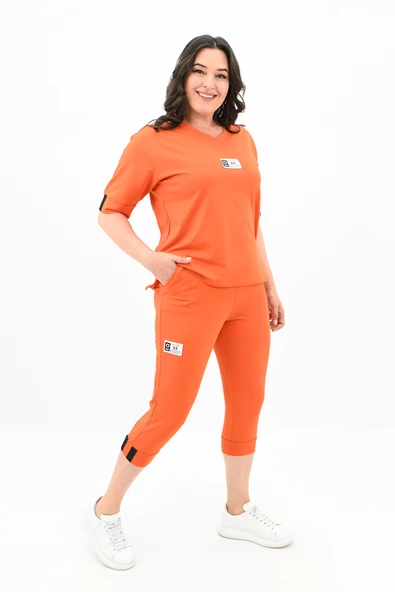 Kadın Büyük Beden Taytlı Takım 3753-23 - 9