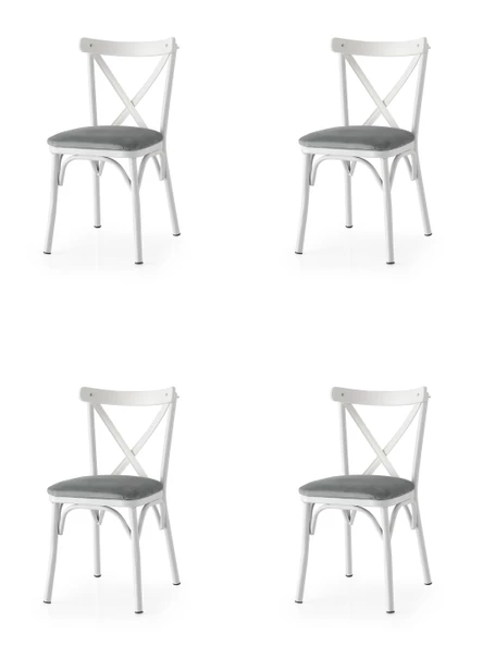 Bahar Mutfak Bahçe Cafe Sandalyesi 4 Li Set - 2