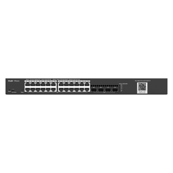Ruijie Reyee RG-NBS3100-24GT4SFP-P 24 Port GB PoE 4 Port 1GB SFP L2 Yönetilebilir Poe Siwtch 370W