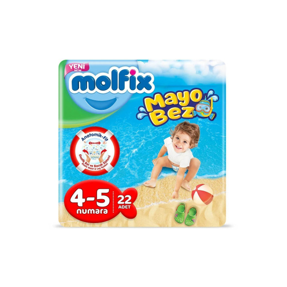 Molfix Mayo Bebek Bezi 4-5 Beden 22 Adet 9-15 Kg