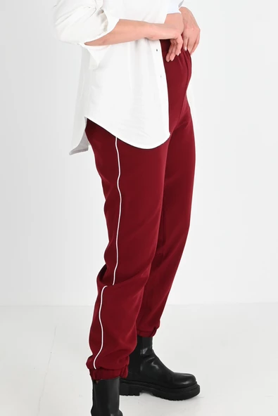 Kadın Büyük Beden Şerit Detaylı Cepli Pantolon 6243-24 - 6