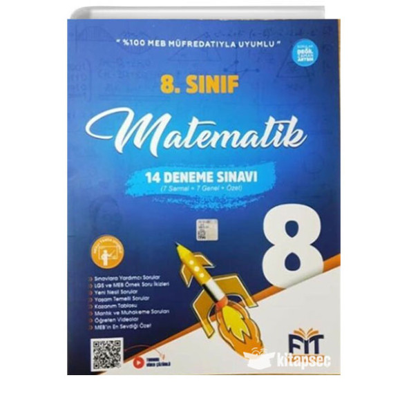 8. Sınıf Matematik 14 Deneme Sınavı Fit Yayınları