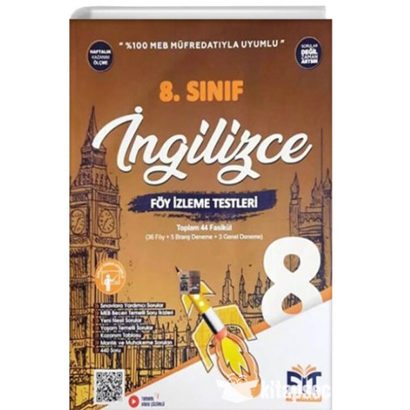 8. Sınıf LGS İngilizce Föy İzleme Testleri 44 Fasikül Fit Yayınları