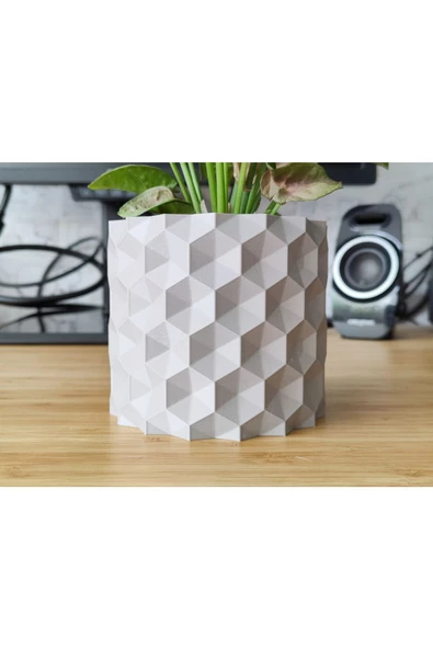 Ters Alıgen Çiçek Saksısı 12 cm - 1