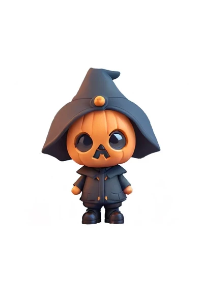 Sevimli Jack-o-Lantern Figürü 8 cm
