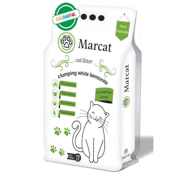 Mar Cat Colourful Ince Tane Eko 20 lt Kedi Kumu