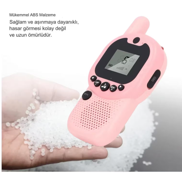 2 Adet Çok Fonksiyonlu Çocuk Güvenli El Telsizi Ebeveyn-Çocuk Etkileşimi Kablosuz interkom Konuşma Mesafesi 3 kilometre - 5