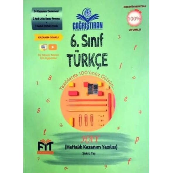 Fit Yayınları 6. Sınıf Türkçe Haftalık Kazanım Yazılısı