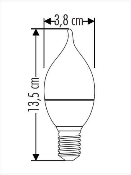 7W LED BUJİ AMPUL - Resim 2