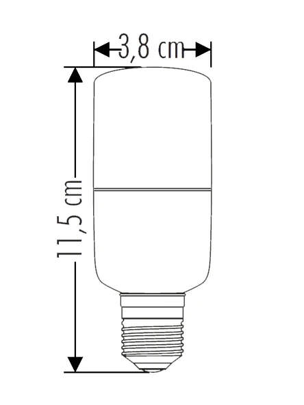8W LED PİL AMPUL E27 - Resim 2