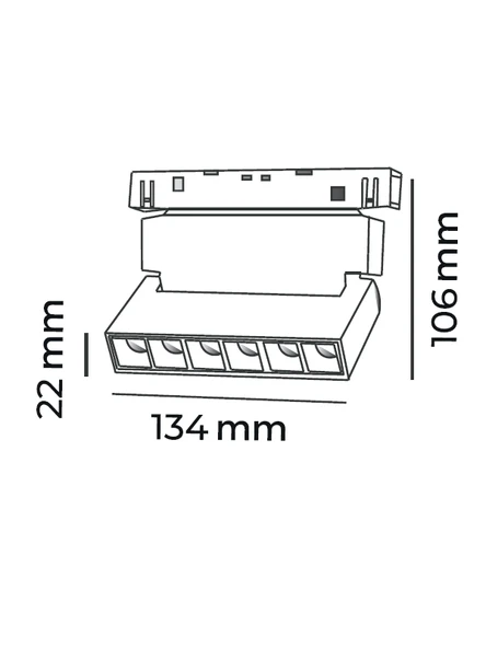 MAGNET ODAK SPOT  6W - Resim 2