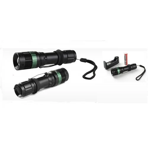 Power Style 500 Lumen 600 Metre Işık Uzantılı Zoomlu Şarjlı El Feneri 6109 - Resim 2