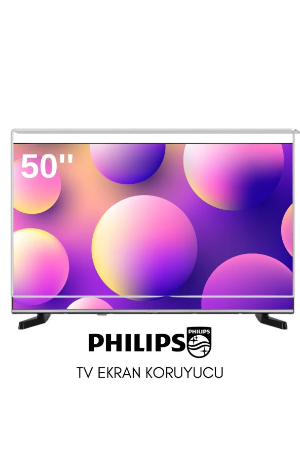 Technozi Philips Uyumlu 50" inç 127 Ekran Tv Koruyucu Kırılmaz Paneli ürün görseli