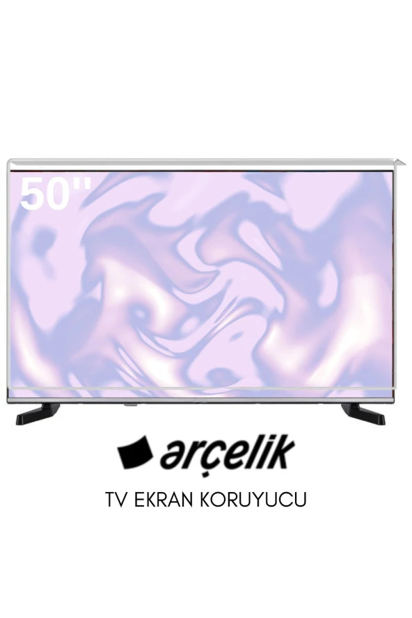 Technozi Arçelik Uyumlu 50" inç 127 Ekran Tv Koruyucu Kırılmaz Paneli