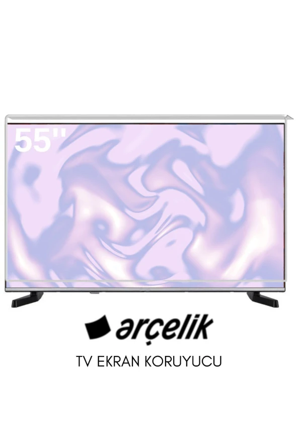 Technozi Arçelik Uyumlu 55" inç 140 Ekran Tv Koruyucu Kırılmaz Paneli
