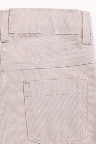 Çift Cepli Fermuarlı Kız Çocuk Pantolon - 6