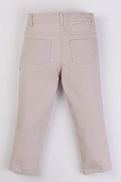 Çift Cepli Fermuarlı Kız Çocuk Pantolon - 8