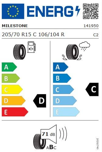 Milestone VanMile 205/70 R15C 106/104R Yaz Lastiği - 2025 - Resim 2