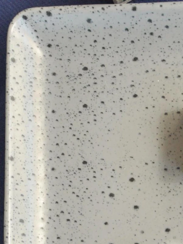 Mart Marble Green Dikdörgen Servis tabağı 20 x 27 - Resim 2