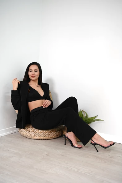 Kadın Cepli Kapüşonlu Eşofman Takımı 3939-24 - 8