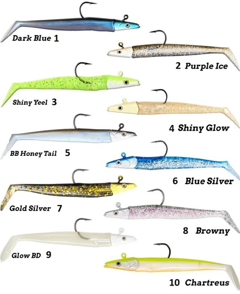 Fujin Zand Eel 11cm 7gr-14gr Double Body+Head Silikon Balık