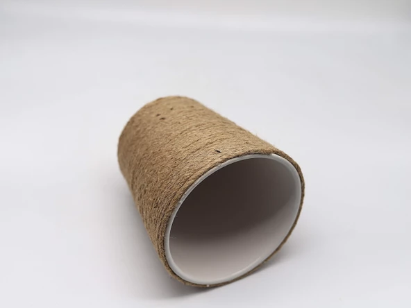 Tardan Seramik Üzeri Jüt İp Hasır İp Kaplama Saksı - 1 Adet - 4