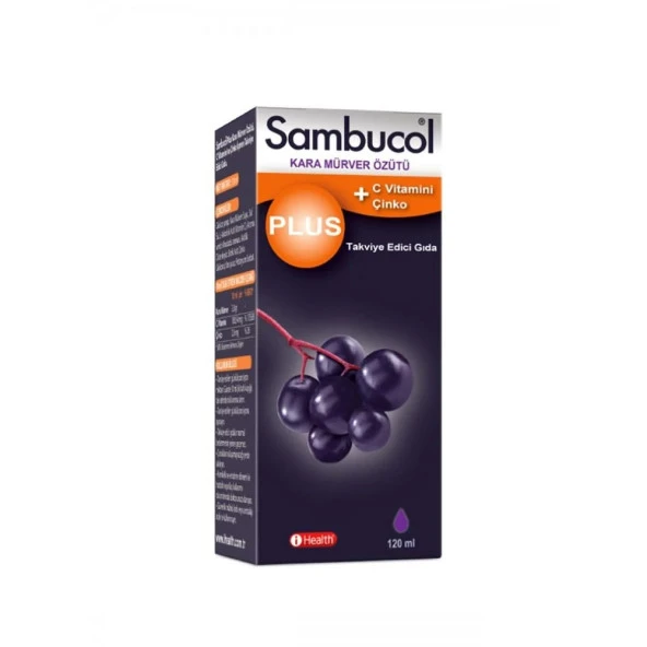 Sambucol Plus Kara Mürver Özütü C Vitamini Çinko 120 ml