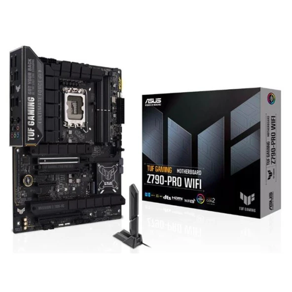Asus Tuf Gamıng Z790-Pro Wıfı 7800Mhz 1Xhdmı 1Xdp 4Xm.2 Usb 3.2 Atx 1700P (12. / 13. Ve 14. Nesil İşlemci İle Uyumlu)