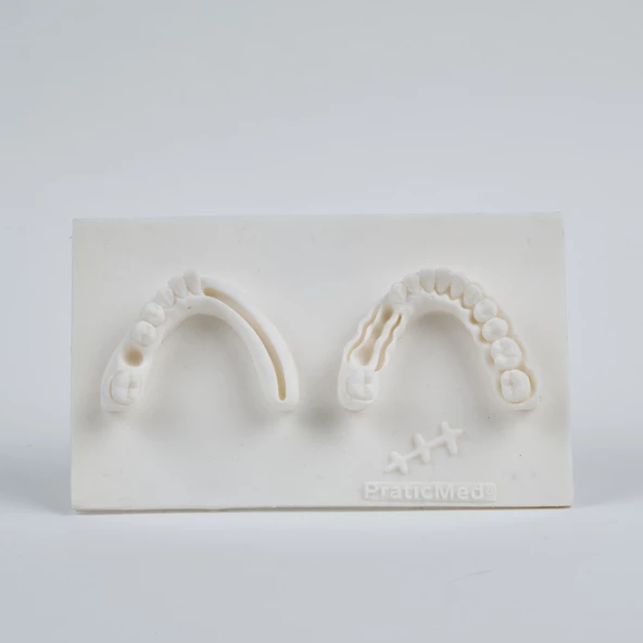 Diş Hekimliği Dikiş, Flep Kapama Eğitim Pedi - PraticMed - 2