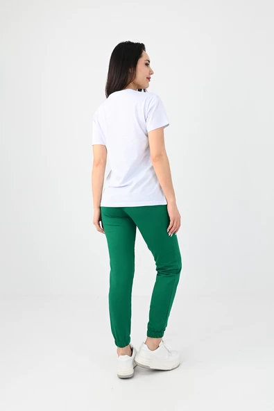 Kadın Kısa Kollu Baskılı Eşofman Takımı 3773-23 - 9