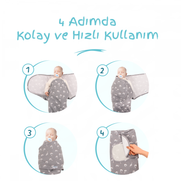 Sevi Bebe İnterlok Bebe Kundak Kuğu - 6