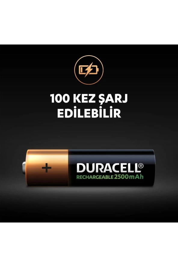 Duracell Şarj Edilebilir Aa 2500 Mah Kalem Pil, 2'li - 5