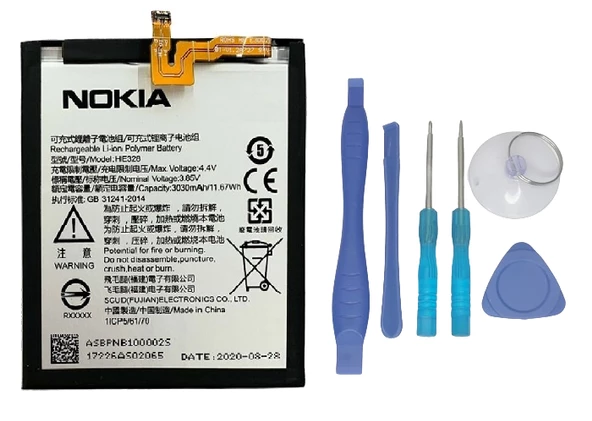 Nokia 8 Batarya Pil Sıfır Orijinal + TAMİR SETİ ürün görseli