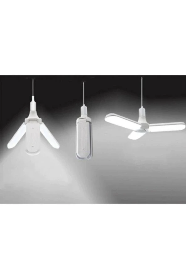 Bizim Beyaz 3 Kollu Katlanabilir Led Ampul - 2