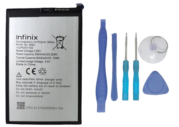 Infinix HOT 10T Batarya Pil Sıfır Orijinal + TAMİR SETİ