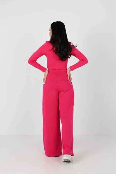 Kadın İspanyol Paça Crop Kaşkorse Takım 3885-24 - 9