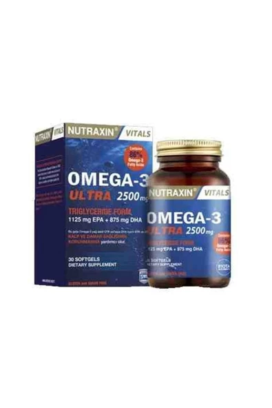 NUTRAXIN OMEGA 3 ULTRA 2500 MG 30 SOFTGELS