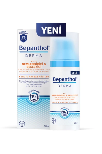 Derma Nemlendirici ve Besleyici Kuru ve Hassas Ciltler İçin 50 ml