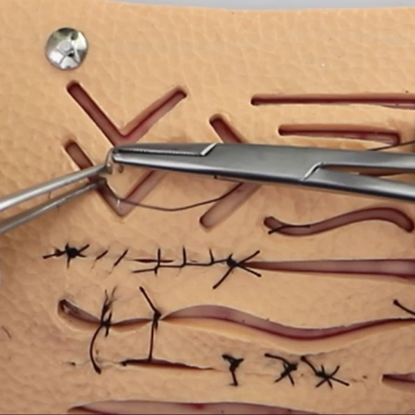 Tıp - Veteriner Hekimliği Çanta Tipi Dikiş, Ligatür, Anastomoz Eğitim Seti - Kişiye Özel - PraticMed - 7