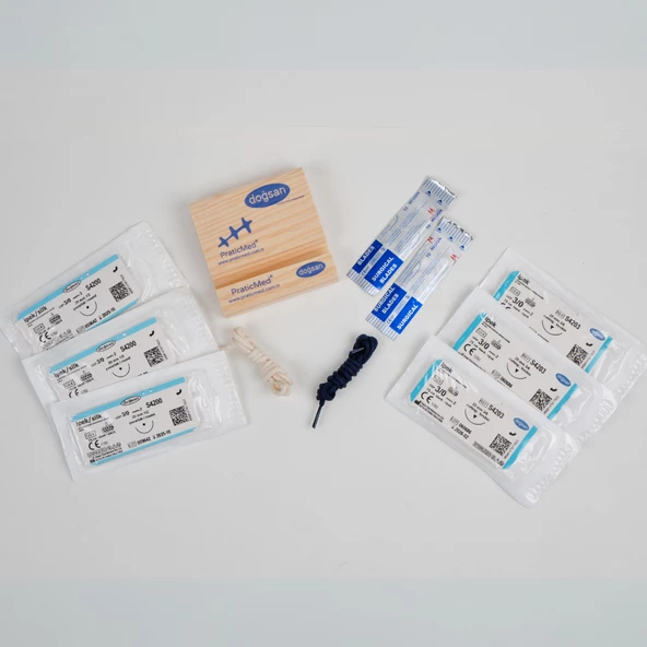 Tıp - Veteriner Hekimliği Çanta Tipi Dikiş, Ligatür, Anastomoz Eğitim Seti - Kişiye Özel - PraticMed - 5