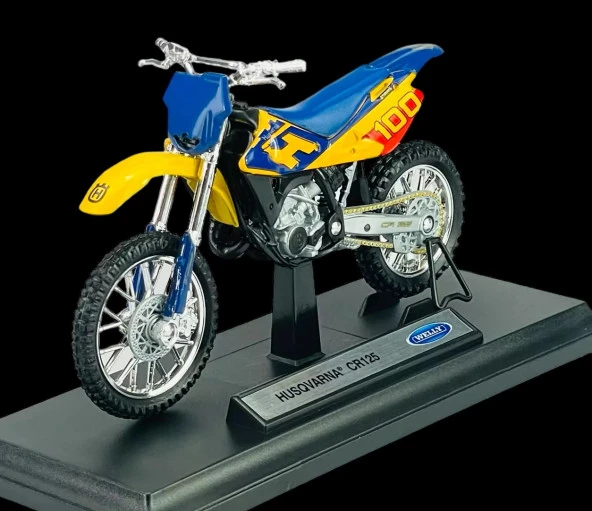 HUSQVARNA CR125 1:18 Döküm Model Motosiklet