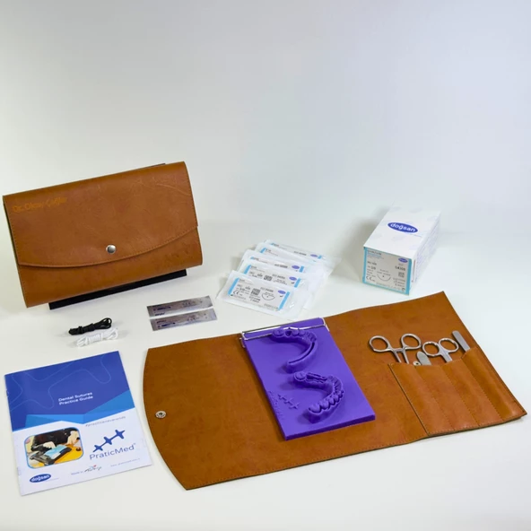 Diş Hekimliği Çanta Tipi Dikiş, Flep Kapama Eğitim Seti - Kişiye Özel - PraticMed - 5